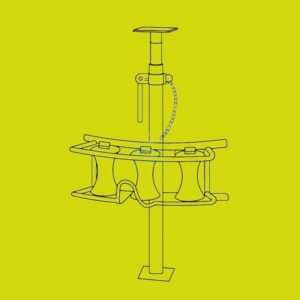 3-Roller Bypass Cable Guide with Operating Rod