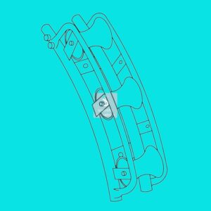 3-Roller Flexible Cable Guide Chain